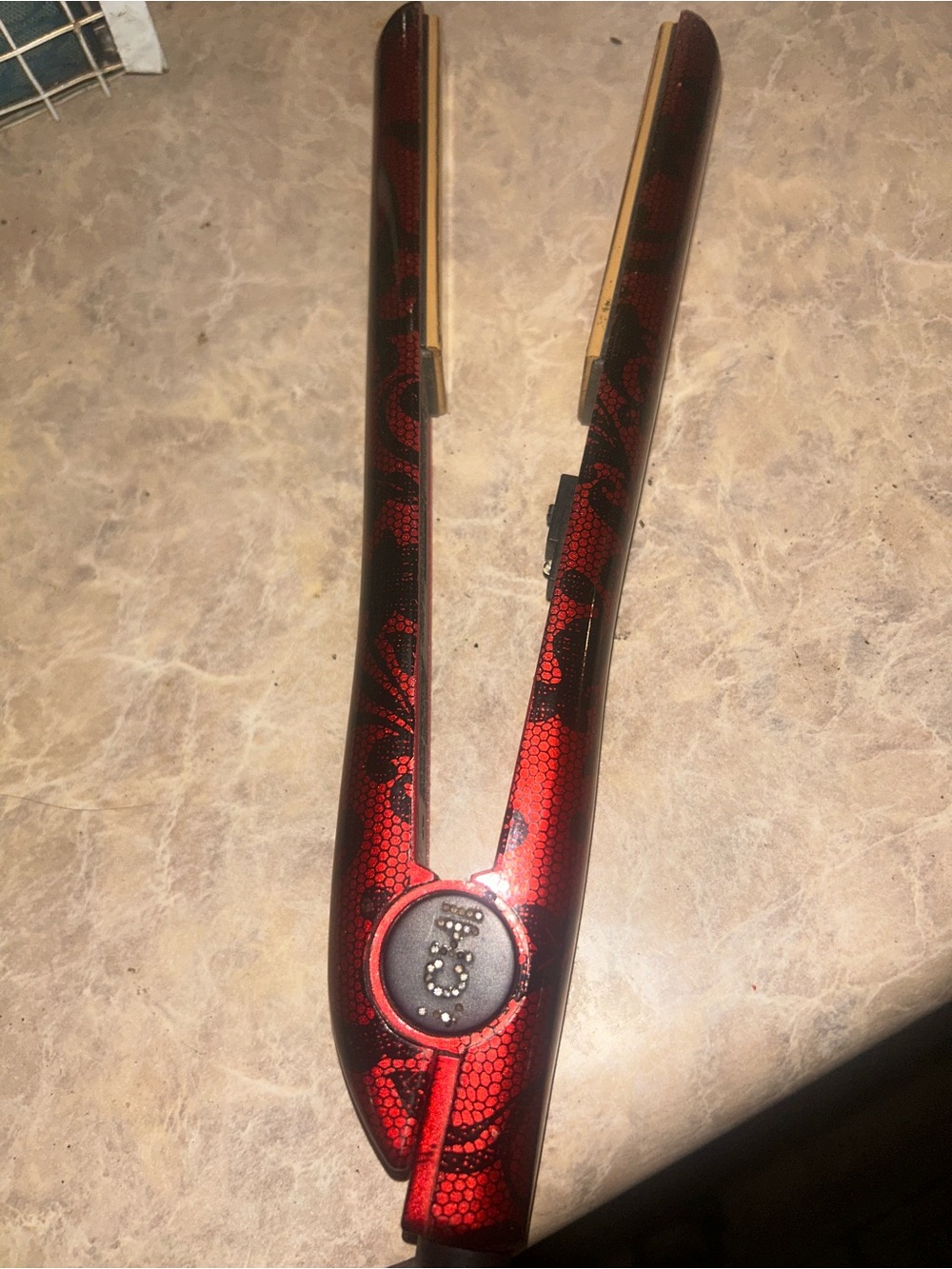 i.Chi by CHI Crimson & Lace Ceramic I Inch Flat Iron JCP Salon Exclusive